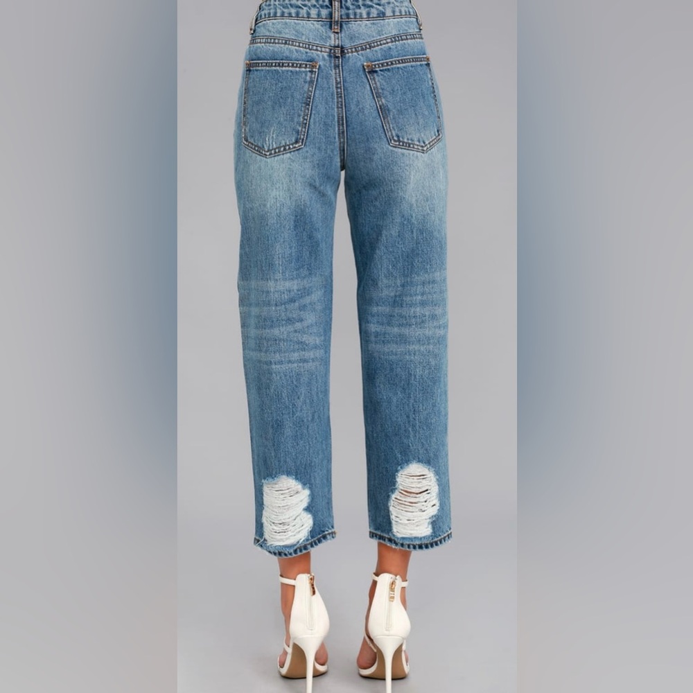 NWT Evidnt Malibu Girlfriend Distressed Jeans - Picture 3 of 16